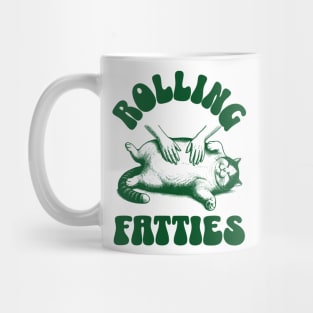 Rolling Fatties Funny Cat Design Mug